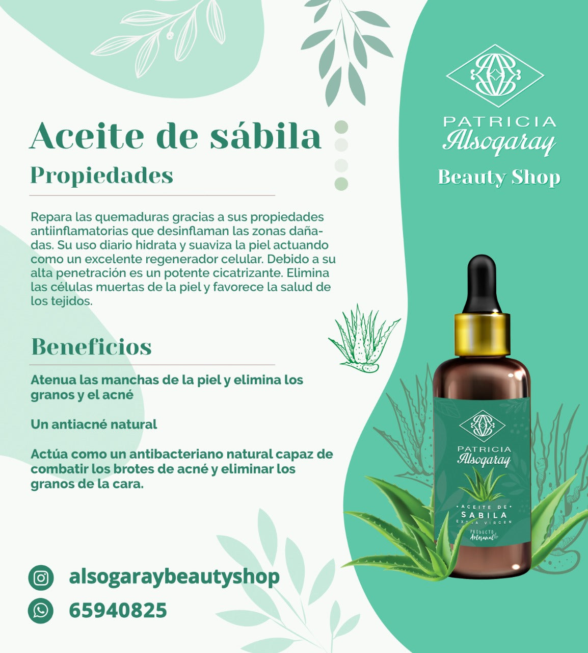 Aceite de sábila